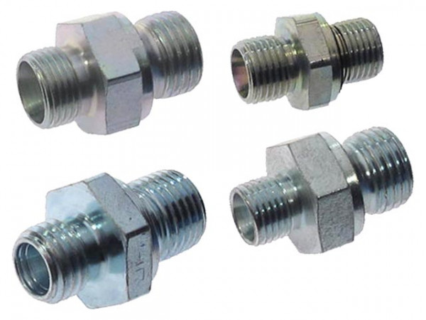 Schlauchnippel Stahl verzinkt 8LL x 1/8"zyl.