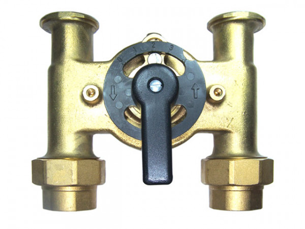 H-Mischer m.Bypass Ms 1" 125mm