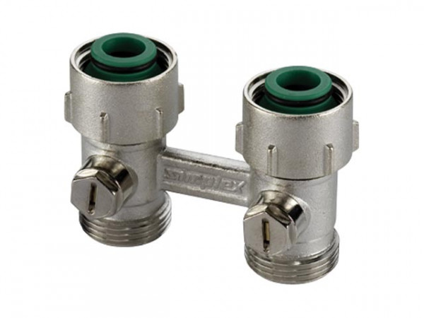 SIMPLEX-2-Rohr Hahnblock D2/50