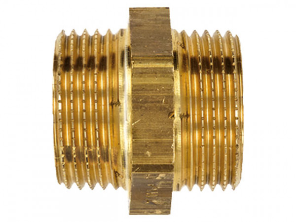 MS-Doppelnippel 3/4"flachdi.